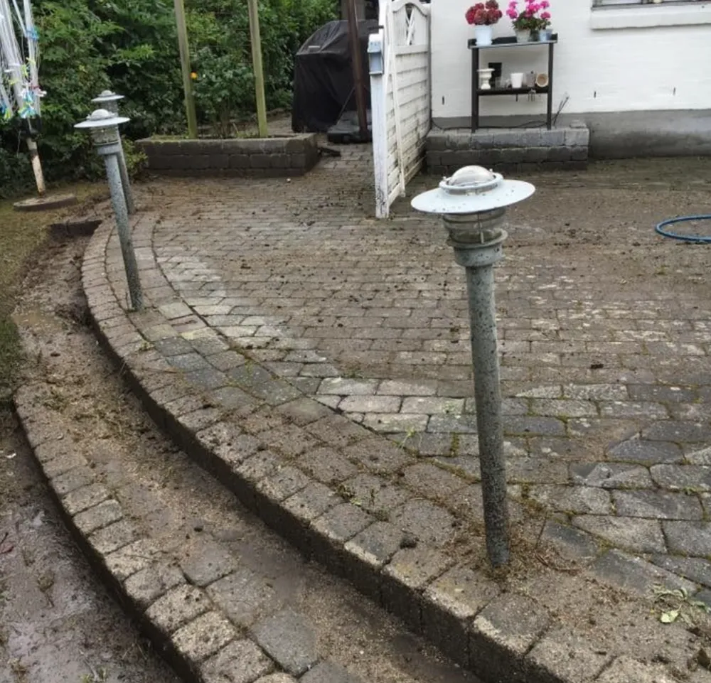  Kraftig algevækst på terrasse